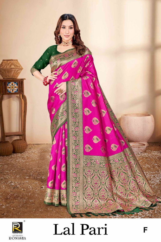 Lalpari By Ronisha Designer Banarasi Silk Sarees Wholesale Price In Surat